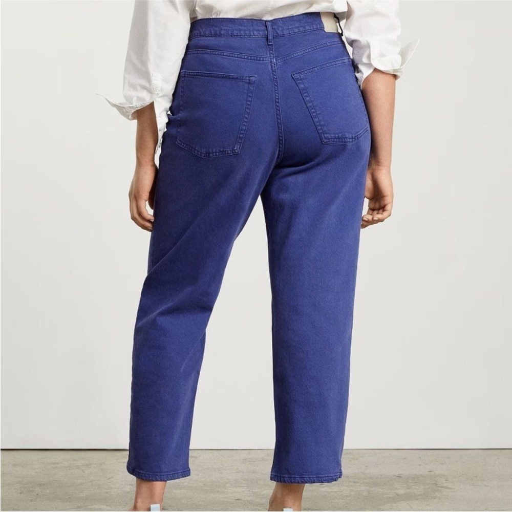 Everlane blue the way high cotton jeans straight leg size 25 tall new
